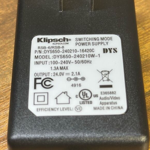 Klipsch RSB-6 Wireless Subwoofer For Soundbar PARTS ONLY - Picture 2 of 8